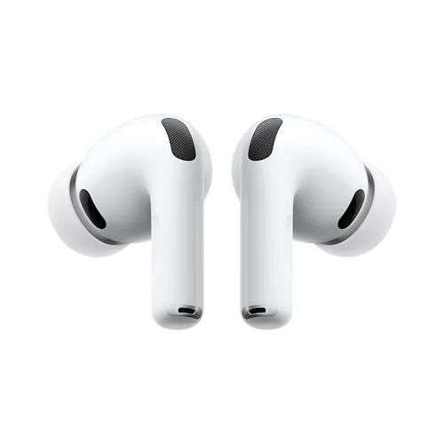 Apple AirPods Pro 3, Cancellazione attiva del rumore, Rilevamento della frequenza cardiaca, Cuffie Bluetooth, Audio spaziale, Suono ad alta fedeltà, Ricarica USB-C