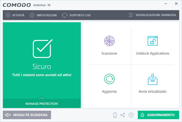 antivirus leggero gratis