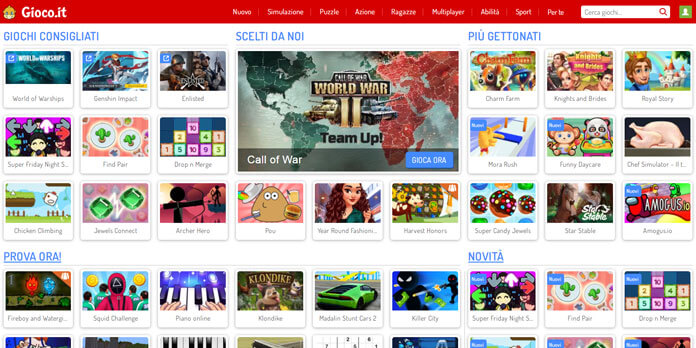 GIOCHI GRATIS ONLINE I Migliori Siti Del 2026