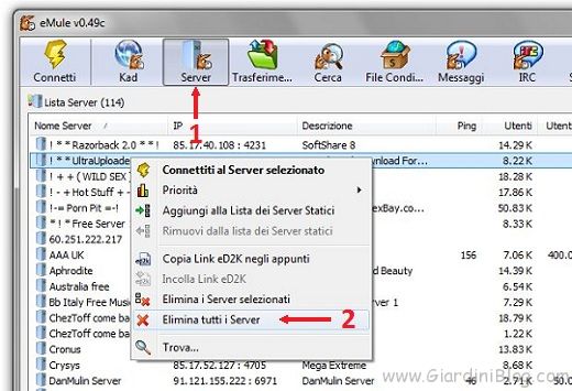 automaticamente lista server emule