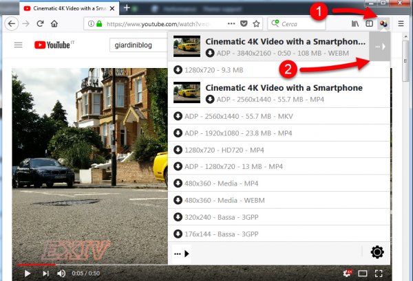 estensione firefox per scaricare video youtube