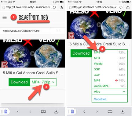 usare app per scaricare video da youtube con iPhone (AppStore)