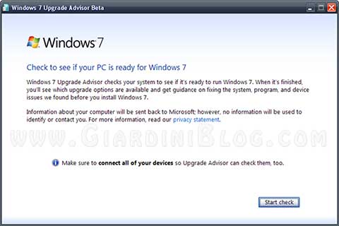 Windows 7 Upgrade Advisor