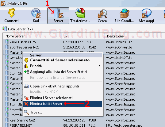 i migliori server per emule