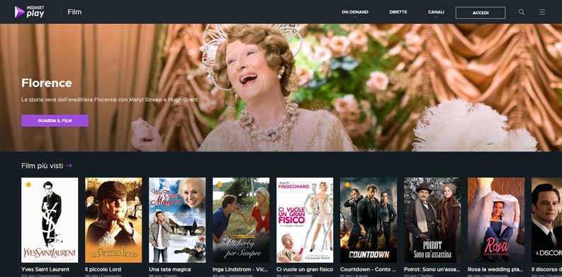 film streaming gratis mediasetplay