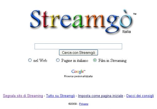 motore ricerca film streaming