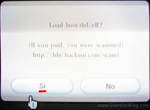 BannerBomb exploit per caricare HackMii installer