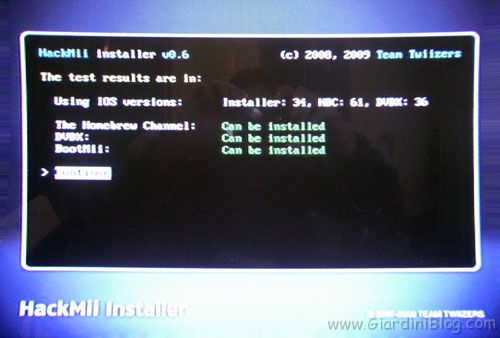 HackMii installer - BootMii - HomeBrew Channel