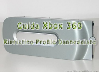 Guida Xbox360 Ripristino Profilo Danneggiato