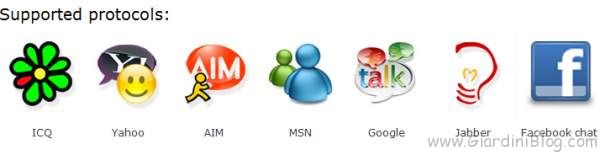 chattare su msn, facebook, yahoo, icq, google talk e tanti altri con slick