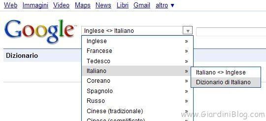 dizionario italiano