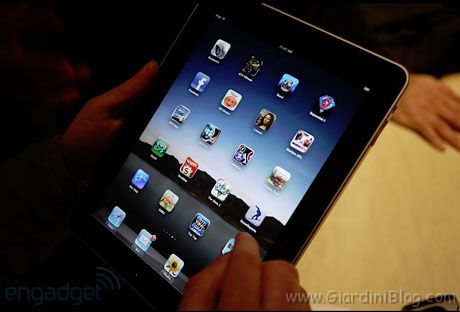 iPad interfaccia