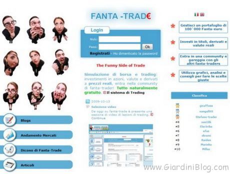 Giocare in Borsa con Fanta-Trade