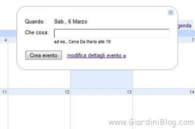 google calendar impostazione data