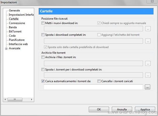 utorrent impostazioni