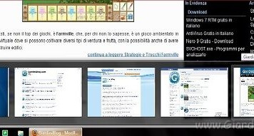 Abilitare le anteprime delle schede di Firefox su Windows 7 anteprime schede Firefox