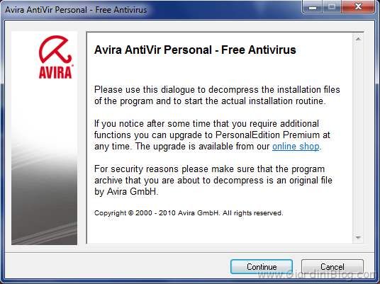 avira antivir installazione