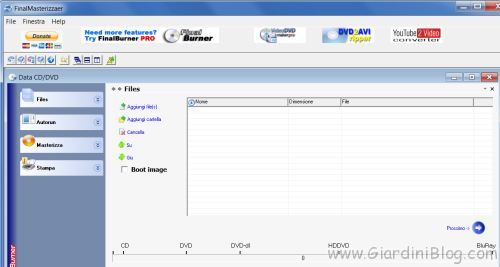 programma masterizzare cd dvd