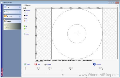 programma masterizzare copertina cd dvd