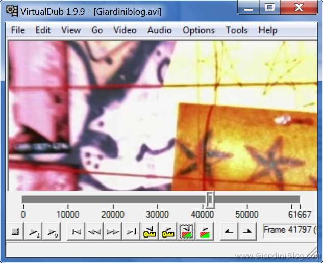 dividere file avi frame