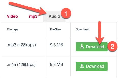 Selezionare Il Formato MP3 O M4A