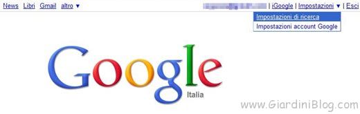 google-istant-impostazioni