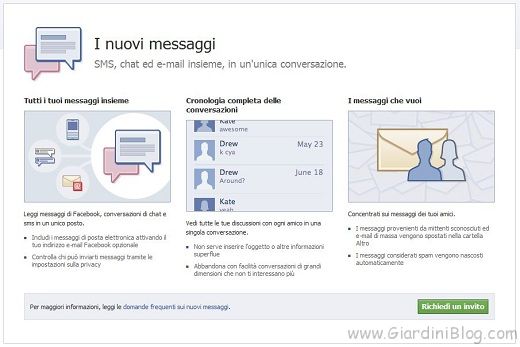 inviti su facebook