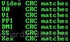 crc matches