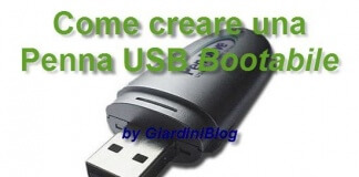 come creare penna usb bootabile