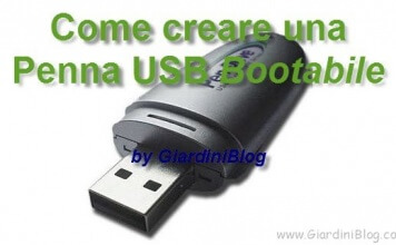 Creare Penna USB bootabile