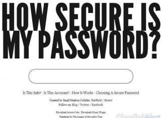 test sicurezza password