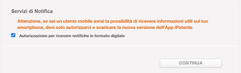 Servizi Di Notifica Portale Automobilista