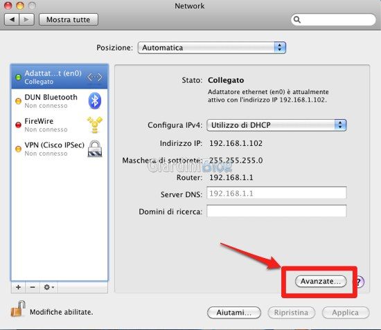 Network macos
