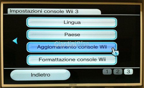 aggiornamento console wii