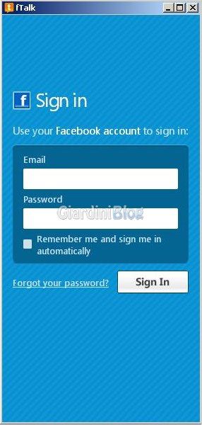 ftalk-interfaccia
