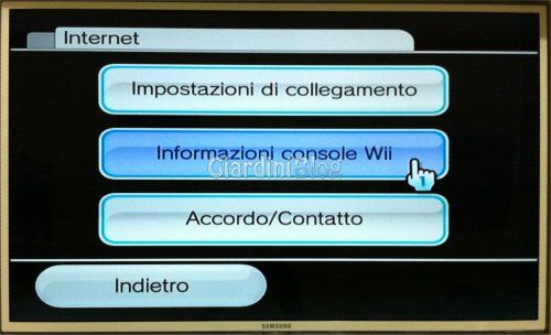 informazioni console wii