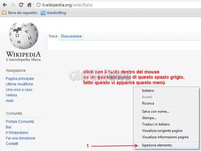 google chrome ispeziona elemento