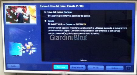 modifica canali tv samsung