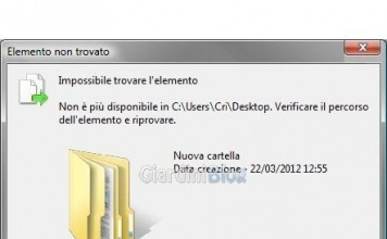 Come eliminare i file che danno errore "impossibile trovare l'elemento"