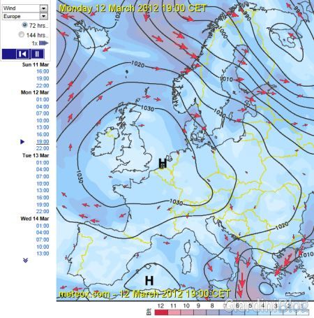 immagini satellitari meteo venti