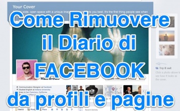 Rimuovere diario di Facebook da Profili e Pagine