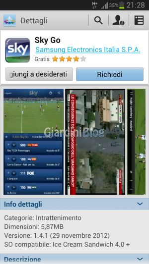 sky go android