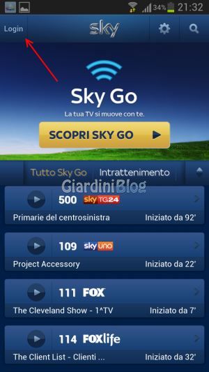 sky go android