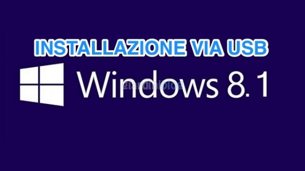 installare windows 8.1 via usb