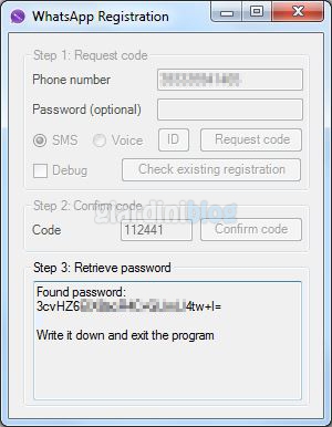 registrazione-whatsapp-password