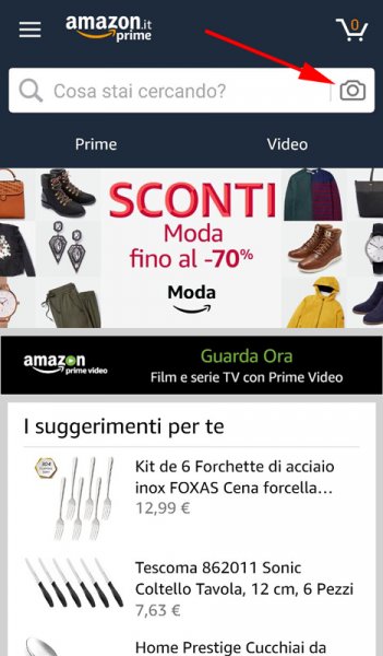 applicazione amazon shopping