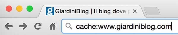 cache dei siti web con chrome