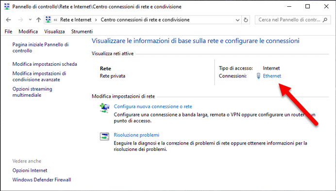 Connessione Rete Wi Fi Ethernet Windows 10 11