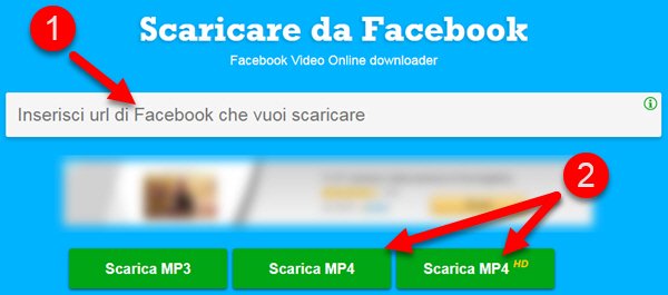 scarica mp4 da facebook