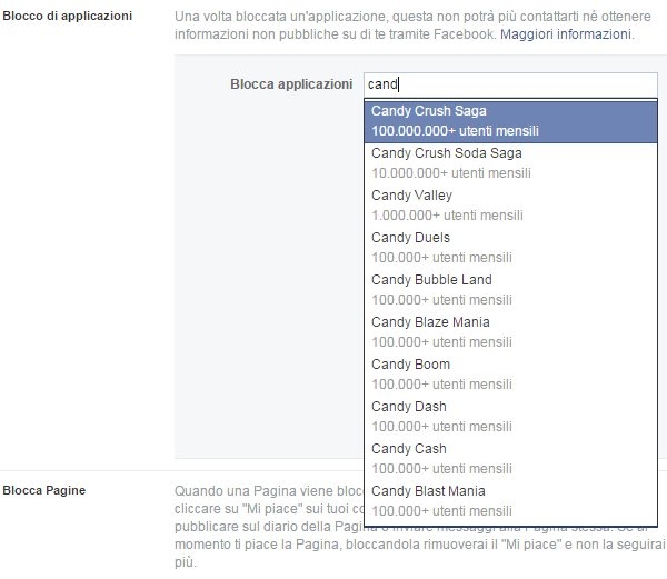 come bloccare richieste applicazioni facebook
